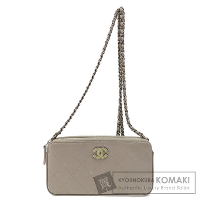 CHANEL   Shoulder Bag Matelasse SilverHardware Calf Ladies