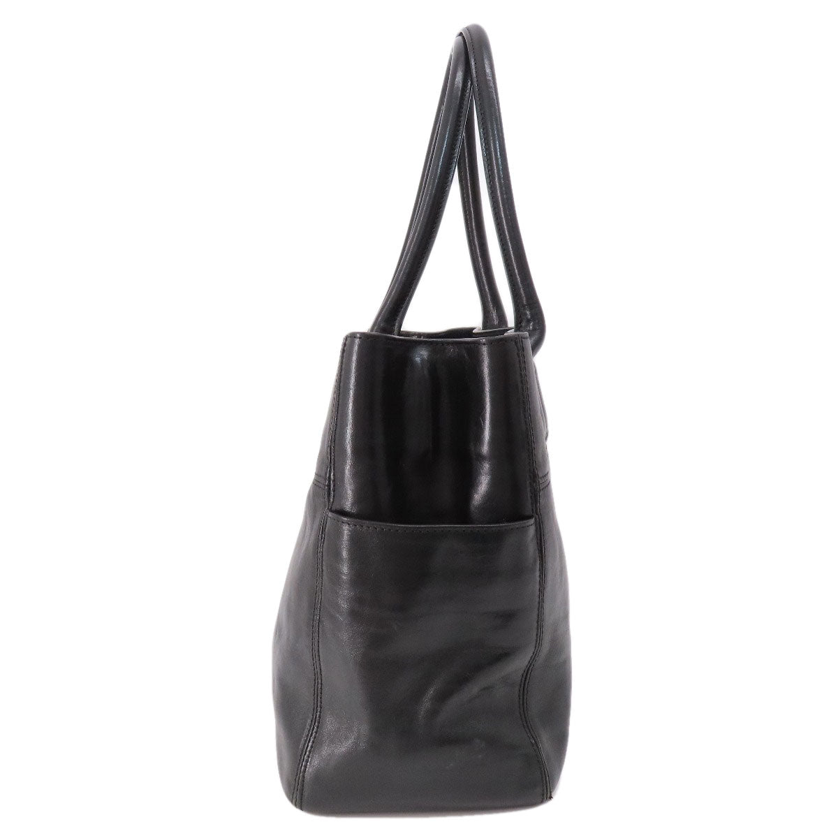 HIROFU   Tote Bag logo Leather Ladies