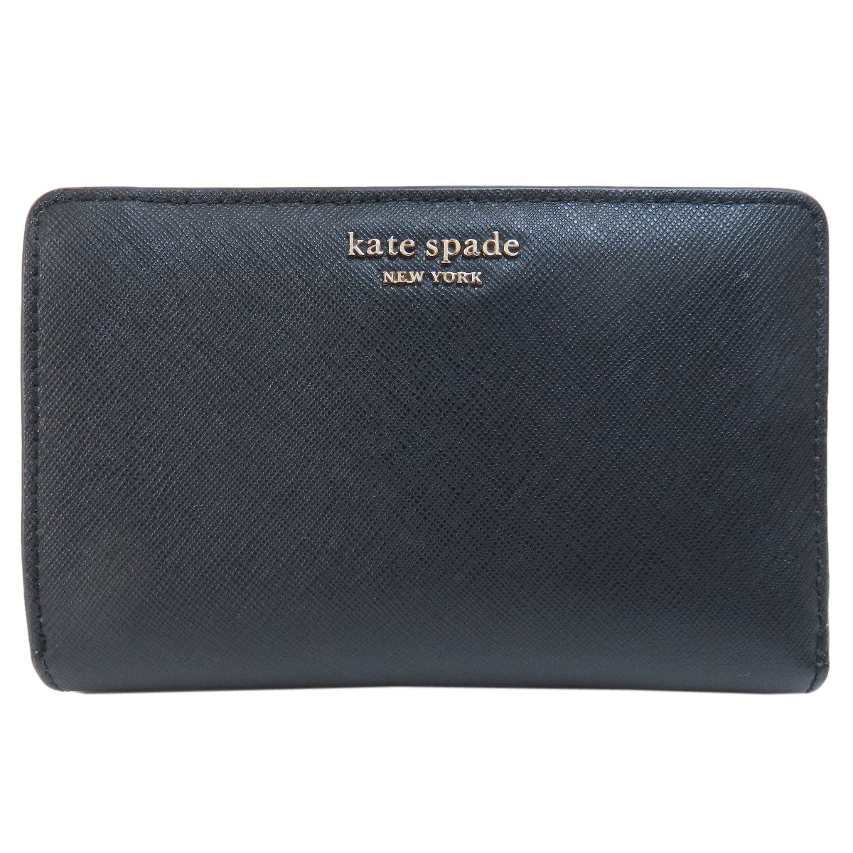 kate spade Logo Hardware Bifold Wallet with Coin Pocket PVC Ladies [Used]