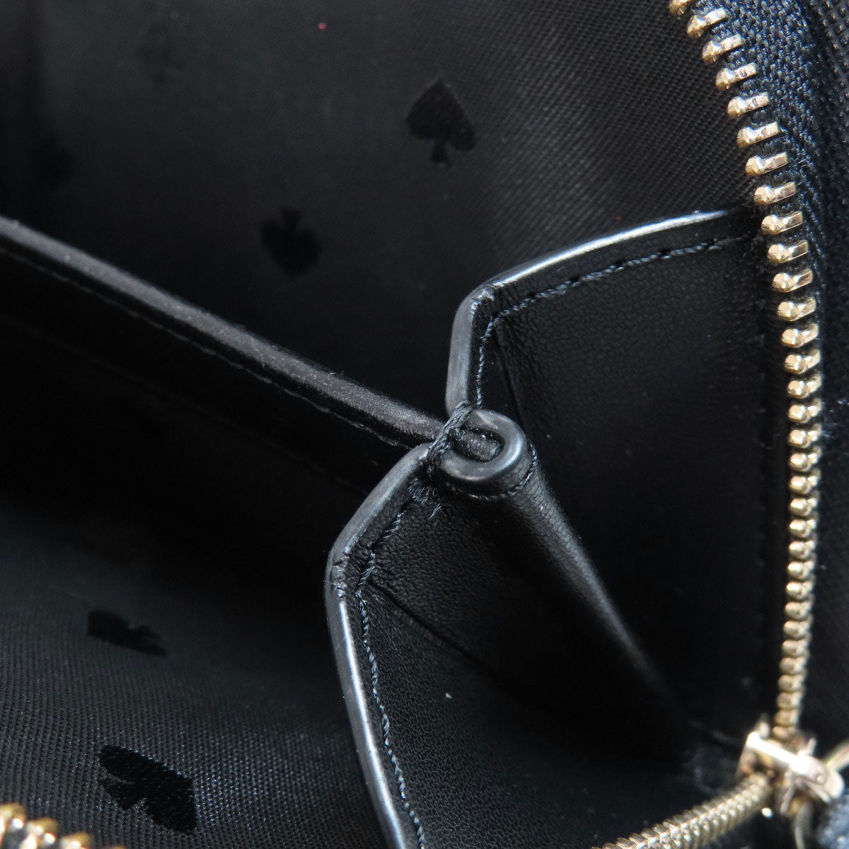 kate spade Logo Hardware Bifold Wallet with Coin Pocket PVC Ladies [Used]