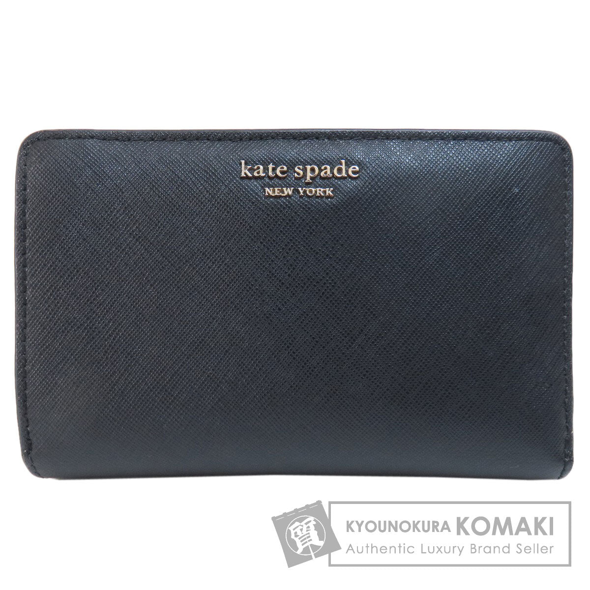 kate spade Logo Hardware Bifold Wallet with Coin Pocket PVC Ladies [Used]