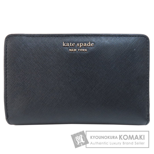 kate spade Logo Hardware Bifold Wallet with Coin Pocket PVC Ladies [Used]