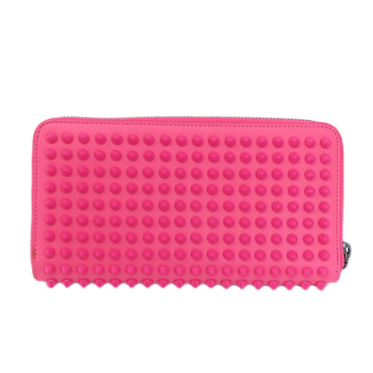 Christian Louboutin   Long wallet (with coin pocket) Zip Around studs Leather Ladies