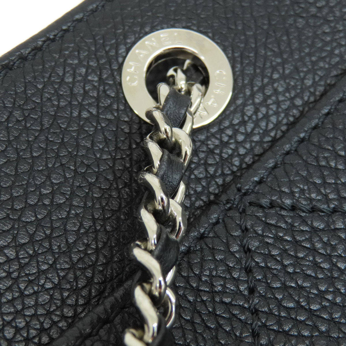 CHANEL Chain bag COCO Mark Silver Hardware Tote Bag Calf Ladies [Used]