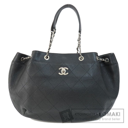 CHANEL Chain bag COCO Mark Silver Hardware Tote Bag Calf Ladies [Used]