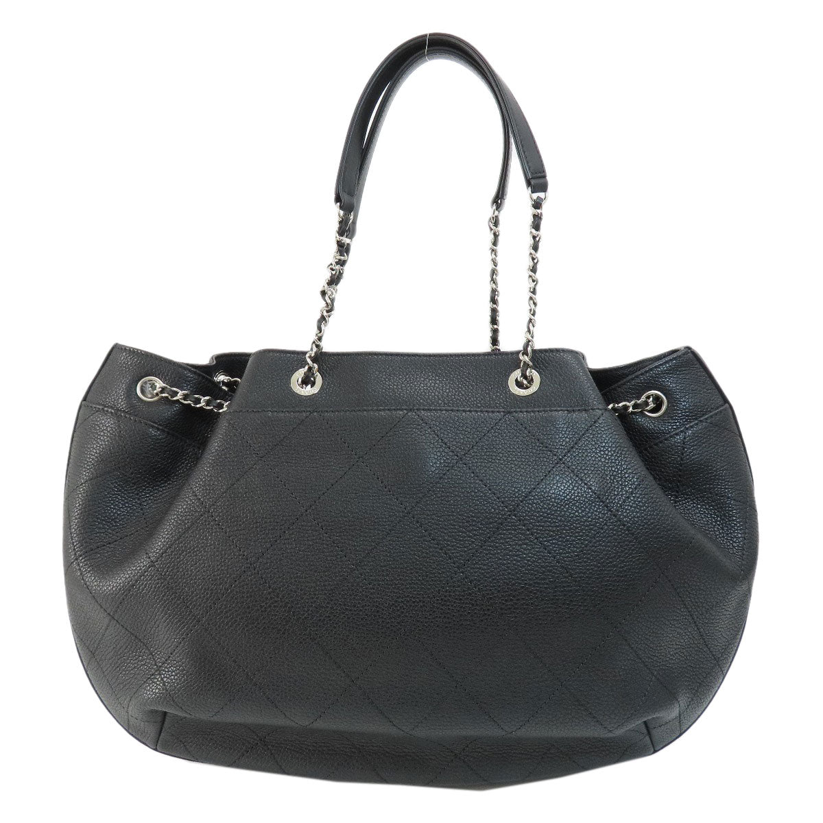 CHANEL Chain bag COCO Mark Silver Hardware Tote Bag Calf Ladies [Used]