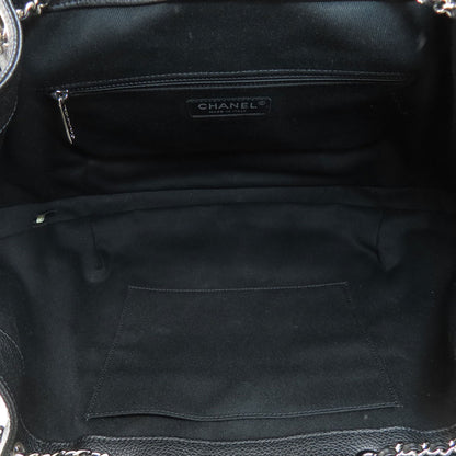 CHANEL Chain bag COCO Mark Silver Hardware Tote Bag Calf Ladies [Used]