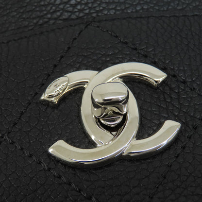 CHANEL Chain bag COCO Mark Silver Hardware Tote Bag Calf Ladies [Used]