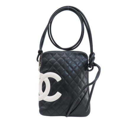 CHANEL   Shoulder Bag CAMBON LINE SilverHardware Calf Ladies