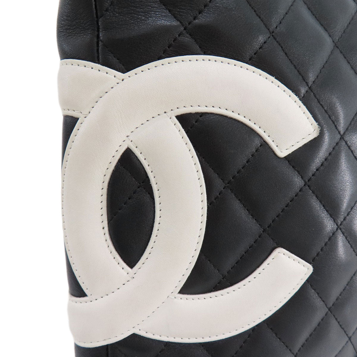 CHANEL   Shoulder Bag CAMBON LINE SilverHardware Calf Ladies