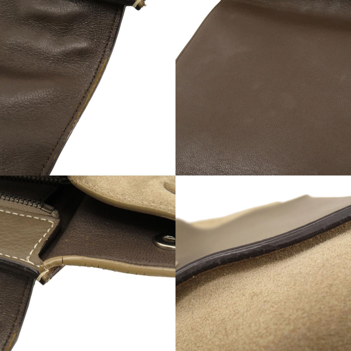 CELINE Trapeze 2WAY Tote Bag Leather Ladies [Used]