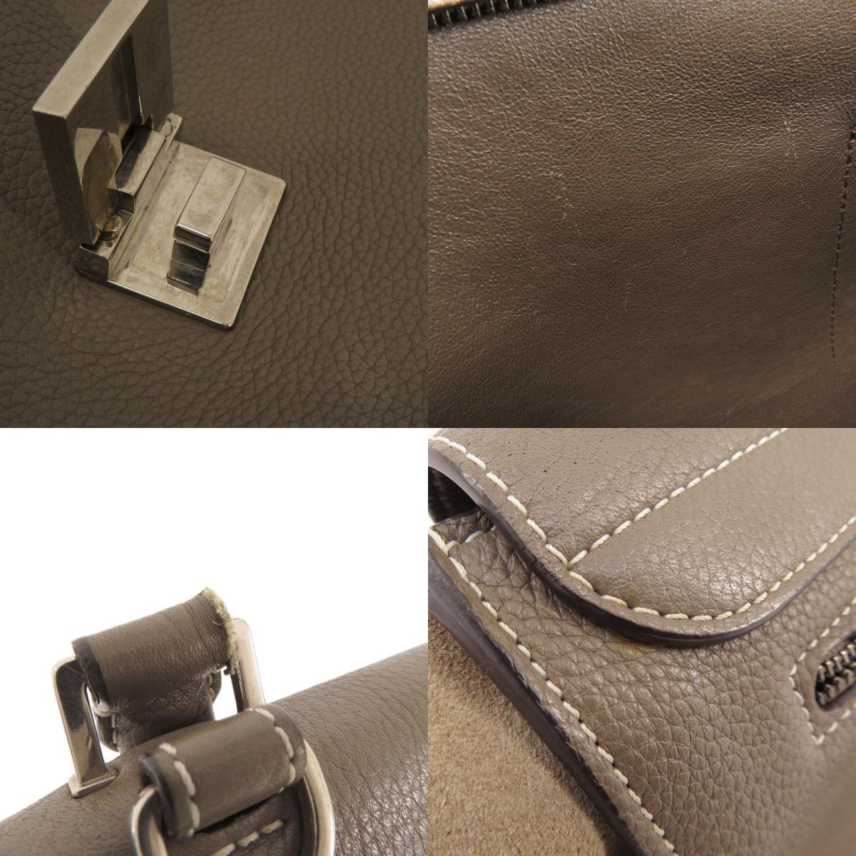 CELINE Trapeze 2WAY Tote Bag Leather Ladies [Used]