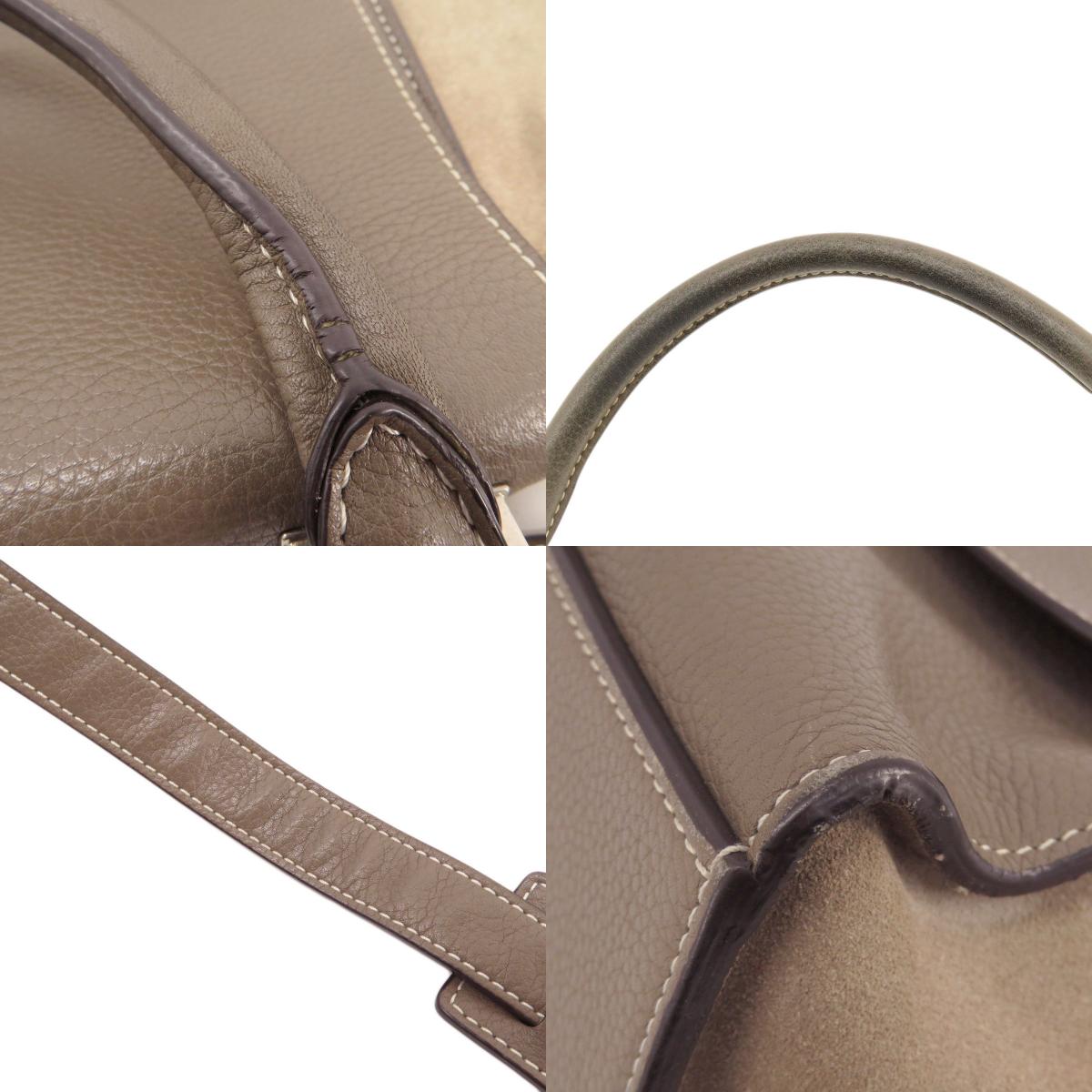 CELINE Trapeze 2WAY Tote Bag Leather Ladies [Used]