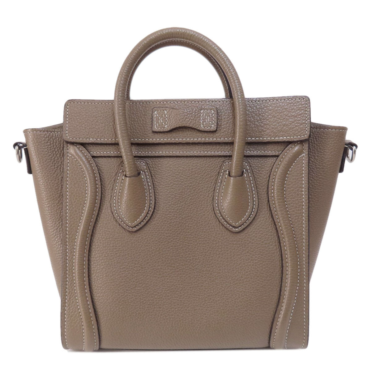 CELINE Luggage nano 2 WAY Handbag Calf Ladies [Used]