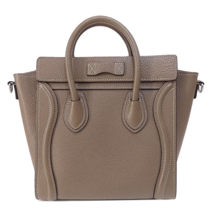 CELINE Luggage nano 2 WAY Handbag Calf Ladies [Used]