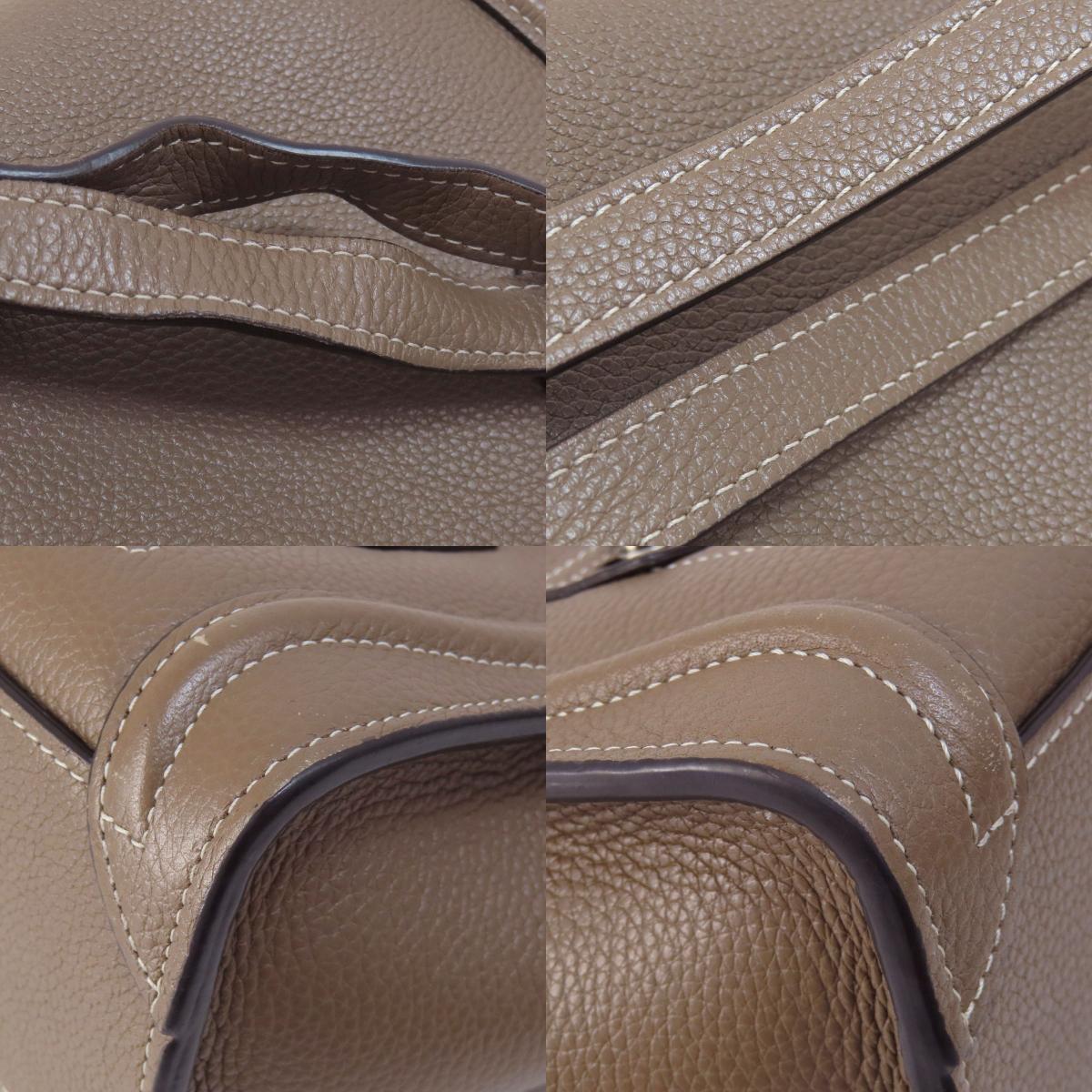 CELINE Luggage nano 2 WAY Handbag Calf Ladies [Used]