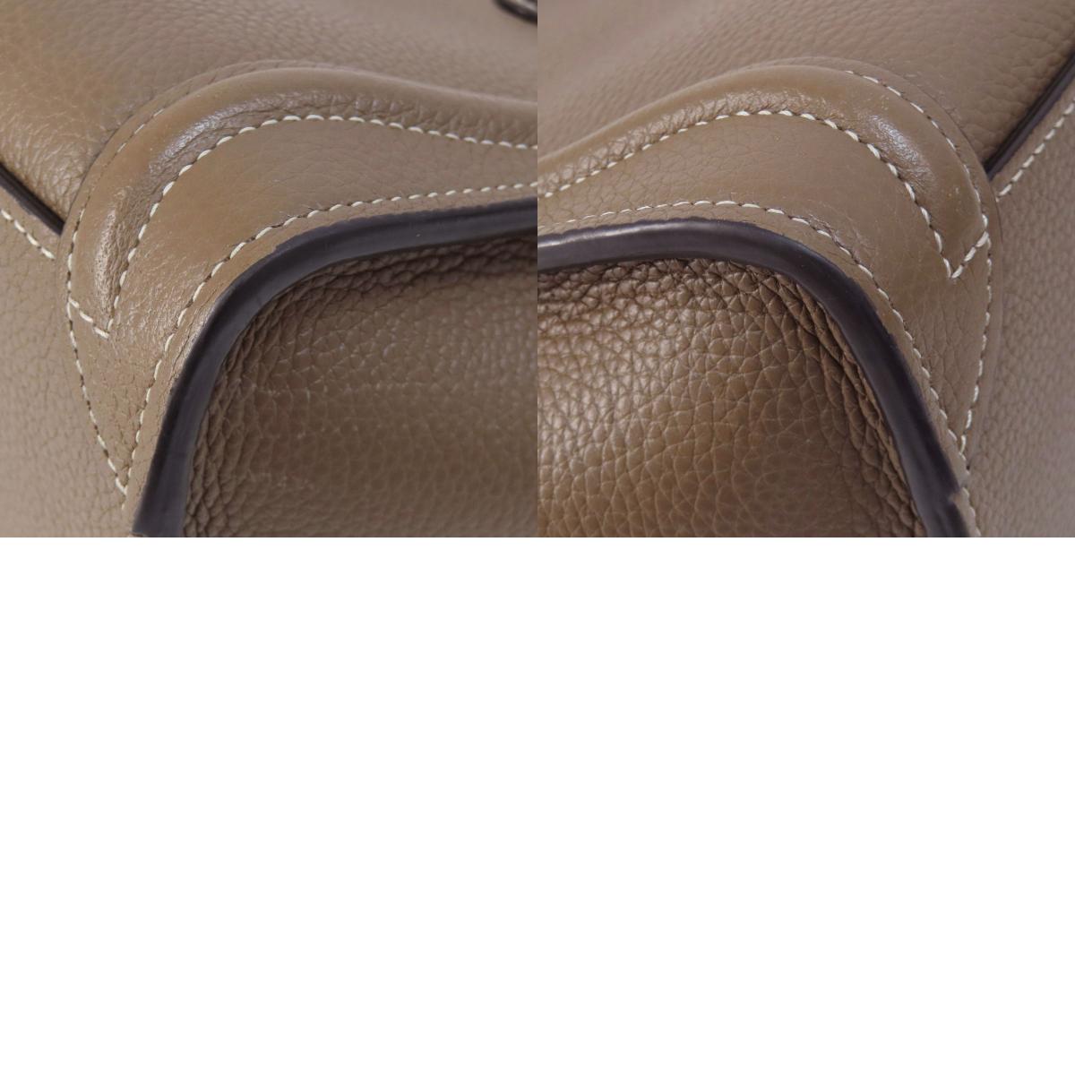CELINE Luggage nano 2 WAY Handbag Calf Ladies [Used]