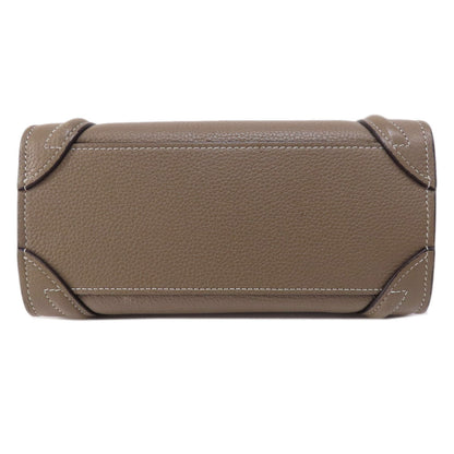 CELINE Luggage nano 2 WAY Handbag Calf Ladies [Used]