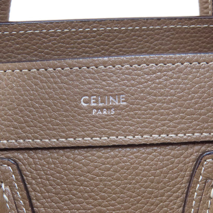CELINE Luggage nano 2 WAY Handbag Calf Ladies [Used]