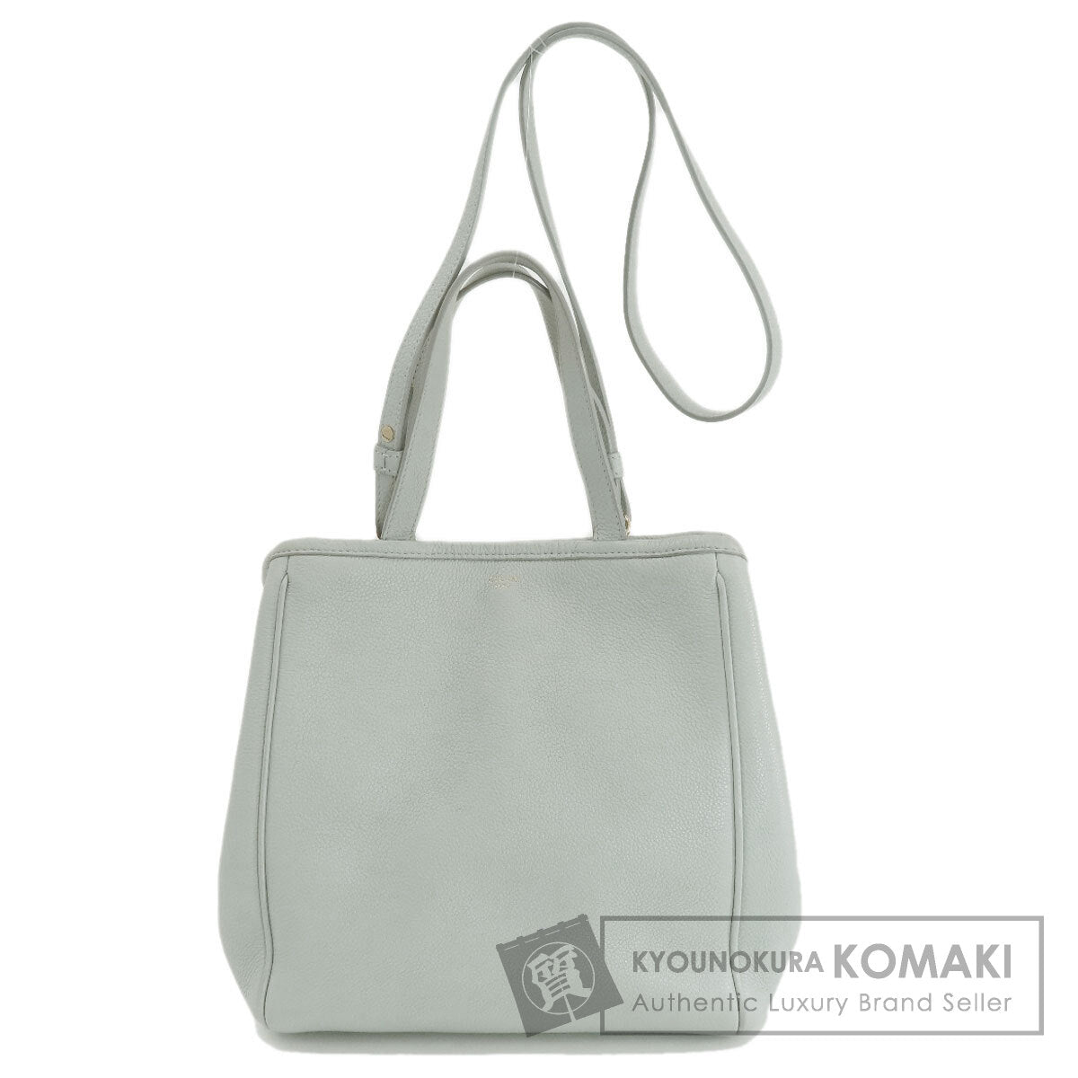 CELINE Small Fold Cabas 2WAY Handbag Leather Ladies [Used]