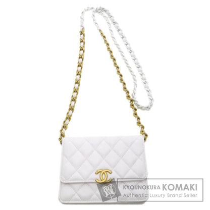 CHANEL Chain Wallet COCO Mark Matelasse Shoulder Bag Lambskin Ladies [Used]