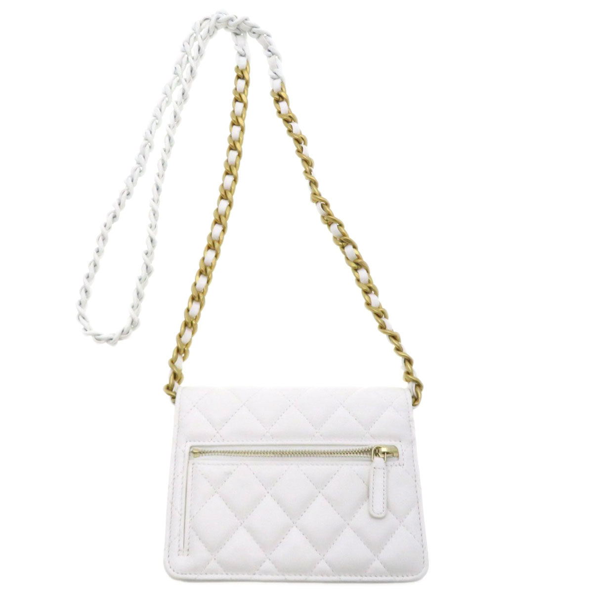 CHANEL Chain Wallet COCO Mark Matelasse Shoulder Bag Lambskin Ladies [Used]