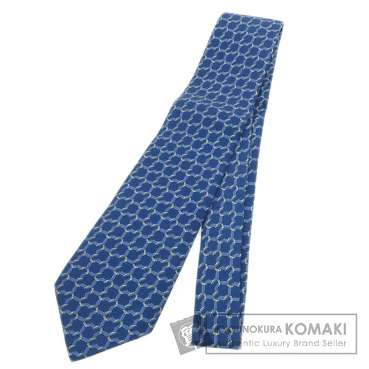 HERMES   tie Horseshoe pattern Silk mens