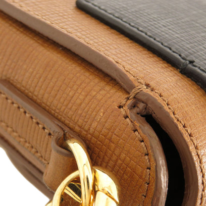 BURBERRY 3WAY Belt Motif Shoulder Bag Leather Ladies [Used]