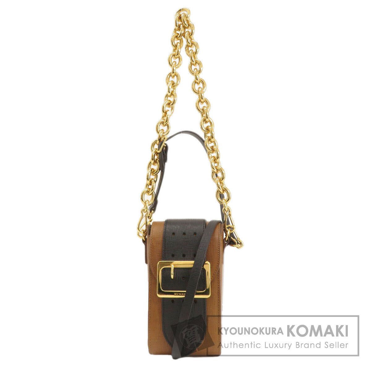 BURBERRY 3WAY Belt Motif Shoulder Bag Leather Ladies [Used]