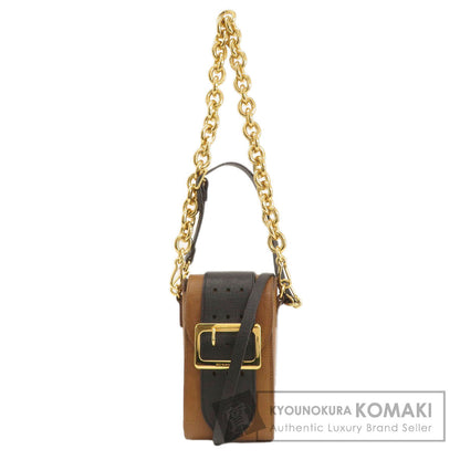 BURBERRY 3WAY Belt Motif Shoulder Bag Leather Ladies [Used]