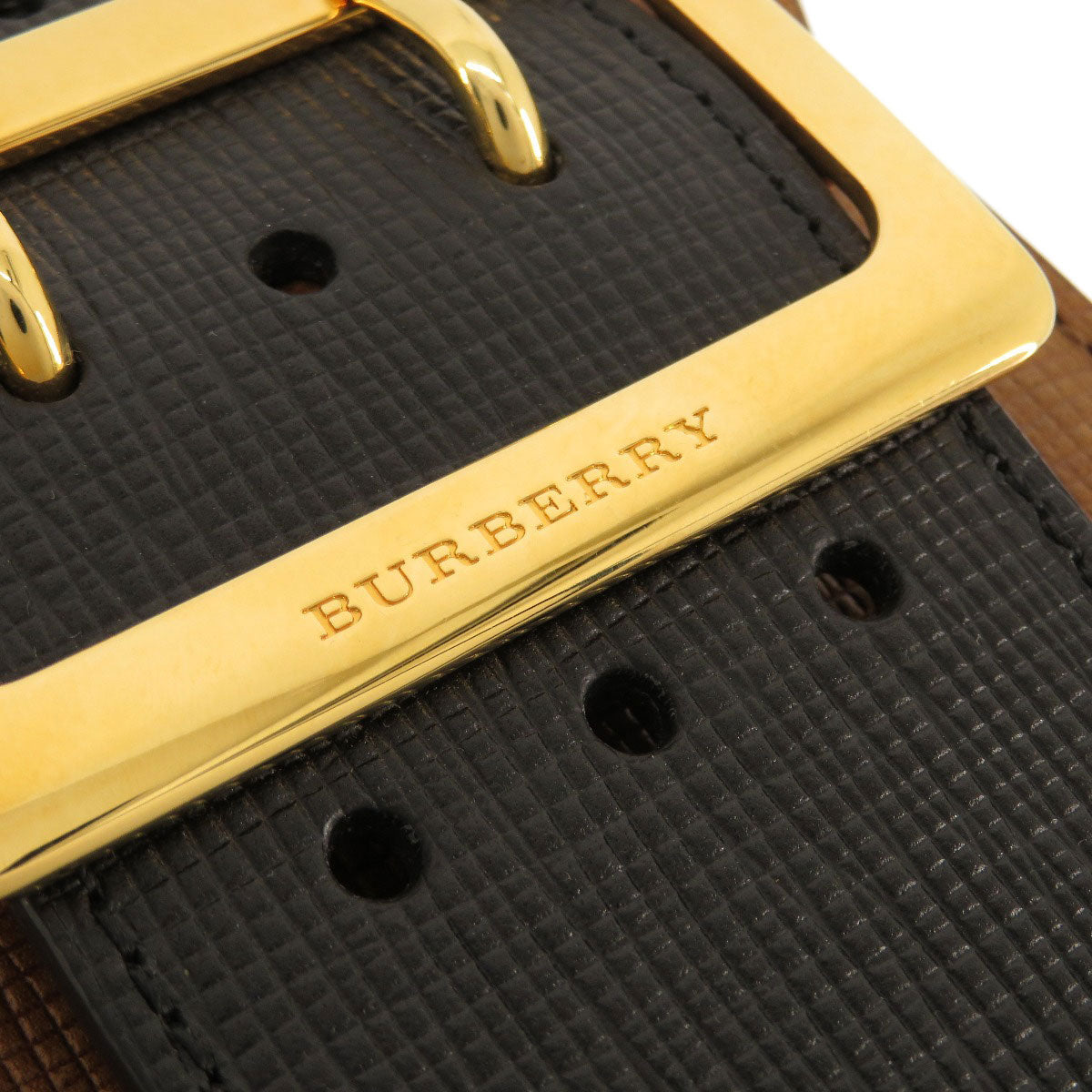 BURBERRY 3WAY Belt Motif Shoulder Bag Leather Ladies [Used]