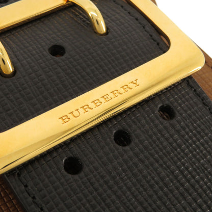 BURBERRY 3WAY Belt Motif Shoulder Bag Leather Ladies [Used]