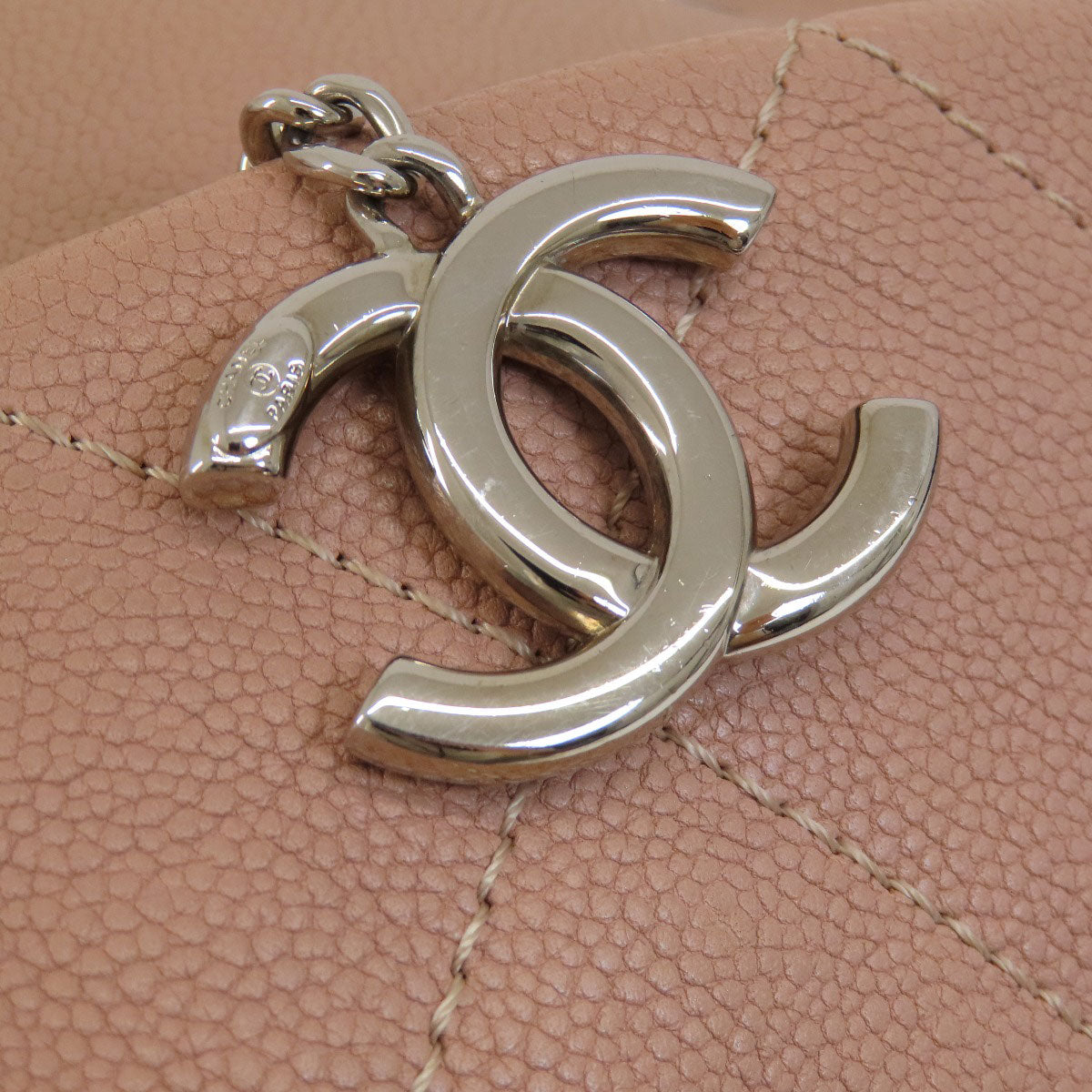 CHANEL   Tote Bag COCO Mark 2WAY Matelasse SilverHardware Soft Caviar skin Ladies