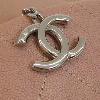 CHANEL   Tote Bag COCO Mark 2WAY Matelasse SilverHardware Soft Caviar skin Ladies