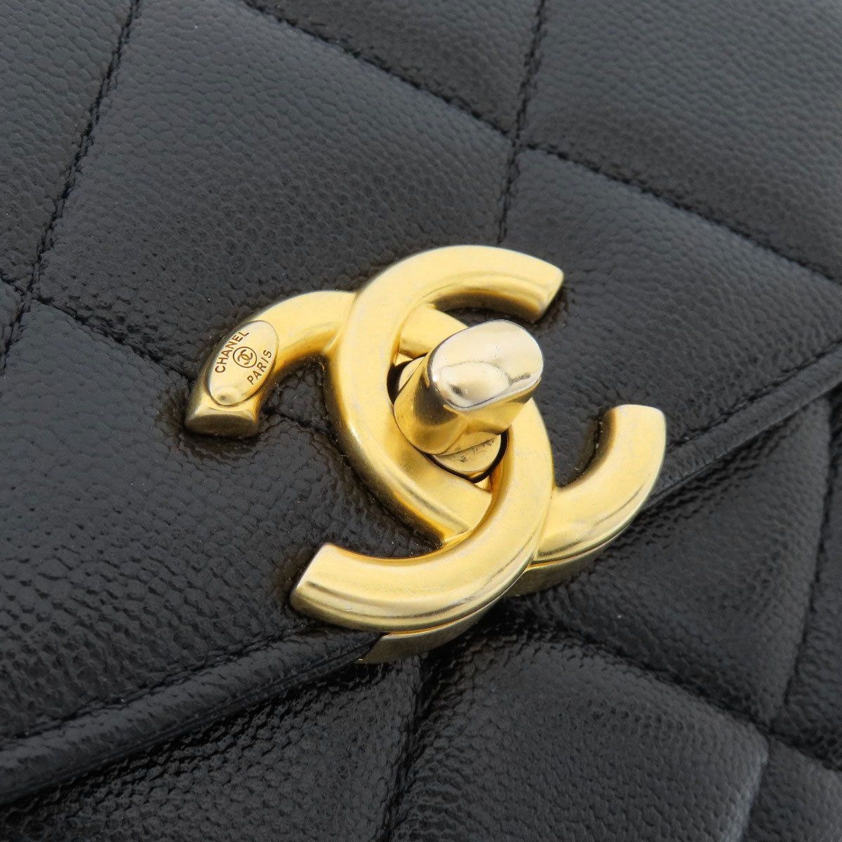 CHANEL   Shoulder Bag ChainShoulder Matelasse COCO Mark GoldHardware Caviar skin Ladies