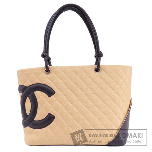 CHANEL   Tote Bag CAMBON LINE SilverHardware Calf Ladies