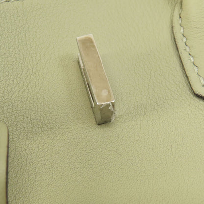 HERMES   Handbag Birkin 25 Green SilverHardware Swift Ladies