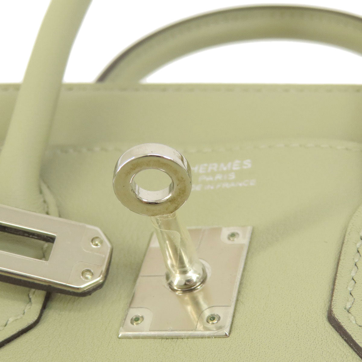 HERMES   Handbag Birkin 25 Green SilverHardware Swift Ladies