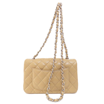 CHANEL   Shoulder Bag ChainShoulder Matelasse SilverHardware Lambskin Ladies