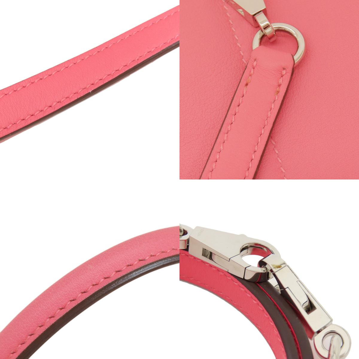 HERMES Bolide27 Pink SilverHardware Handbag Swift Ladies [Used]