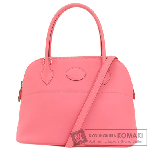 HERMES   Handbag Bolide27 Pink SilverHardware Swift Ladies