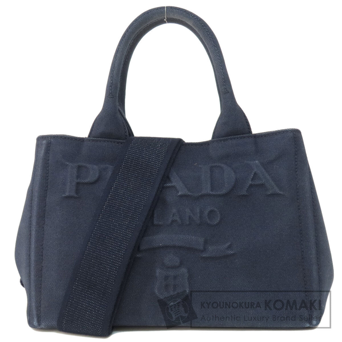 PRADA 1BG439 Canapa mini 2 WAY Handbag Canvas Ladies [Used]