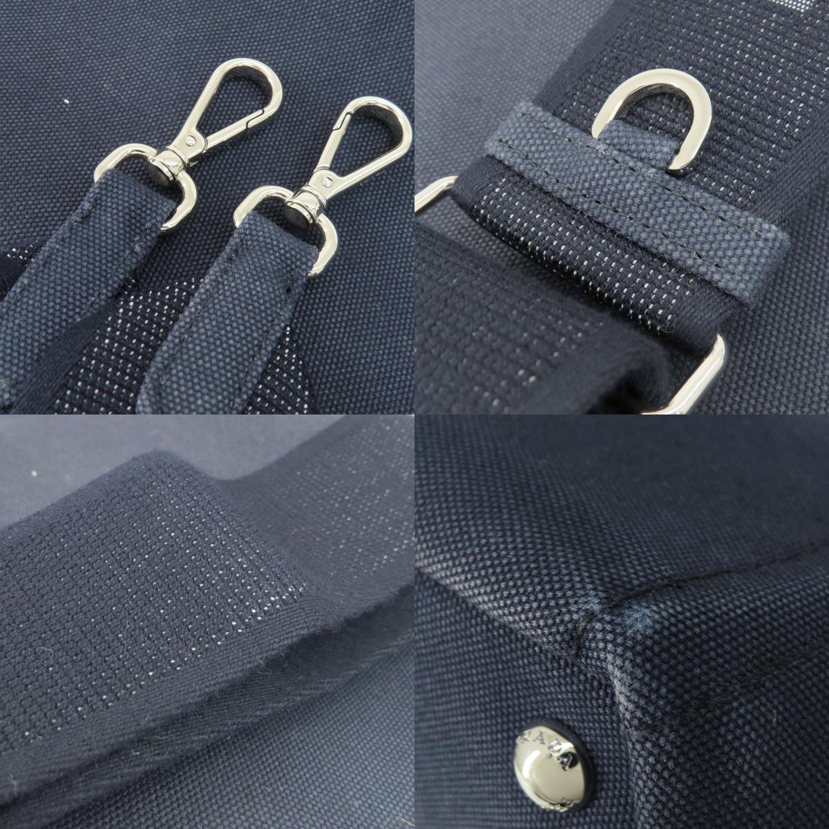 PRADA 1BG439 Canapa mini 2 WAY Handbag Canvas Ladies [Used]