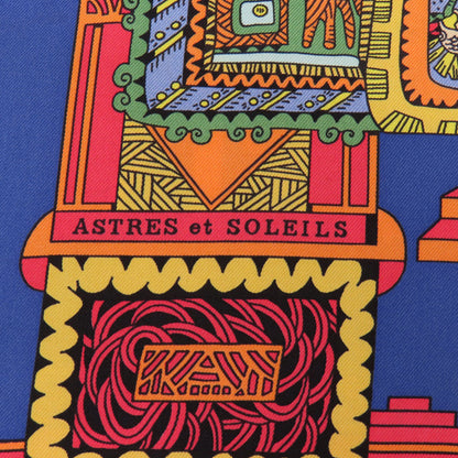 HERMES   Scarf Carre90 Celestial bodies and the sun ASTRES et SOLEILS Silk Ladies