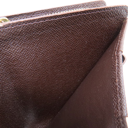 LOUIS VUITTON M61668 Compact Zip Damier Ebene Bifold Wallet with Coin Pocket Damier canvas Ladies [Used]