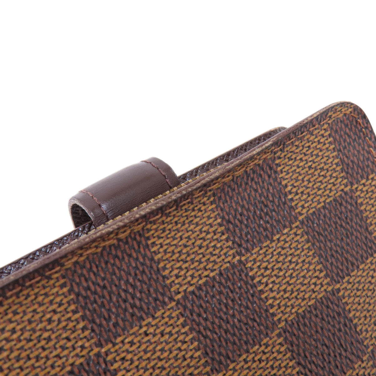 LOUIS VUITTON  M61668 Bifold Wallet with Coin Pocket Compact Zip Damier Ebene Damier canvas Ladies