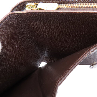 LOUIS VUITTON M61668 Compact Zip Damier Ebene Bifold Wallet with Coin Pocket Damier canvas Ladies [Used]