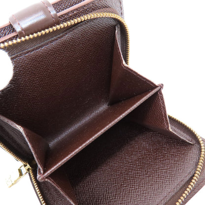 LOUIS VUITTON M61668 Compact Zip Damier Ebene Bifold Wallet with Coin Pocket Damier canvas Ladies [Used]