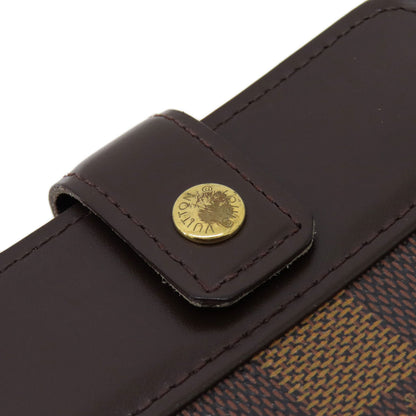 LOUIS VUITTON  M61668 Bifold Wallet with Coin Pocket Compact Zip Damier Ebene Damier canvas Ladies