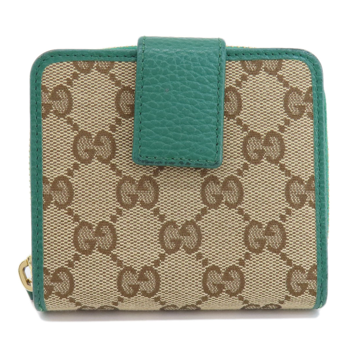 GUCCI  346056 Bifold Wallet with Coin Pocket GG outlet Canvas Ladies